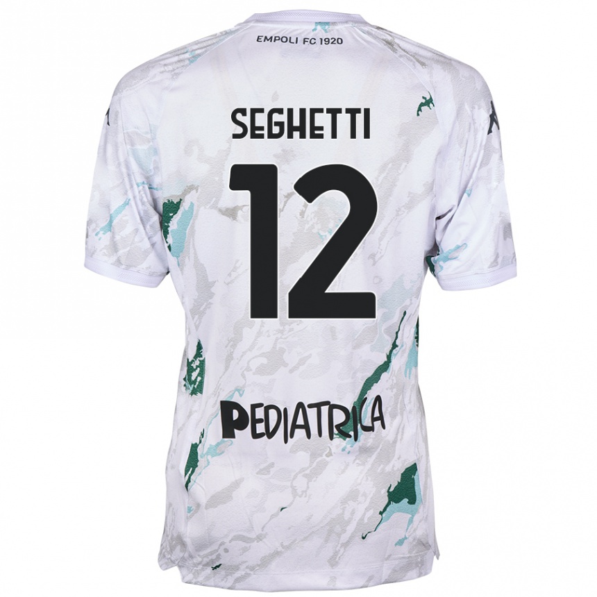 Kids Football Jacopo Seghetti #12 Grey Away Jersey 2024/25 T-Shirt Australia