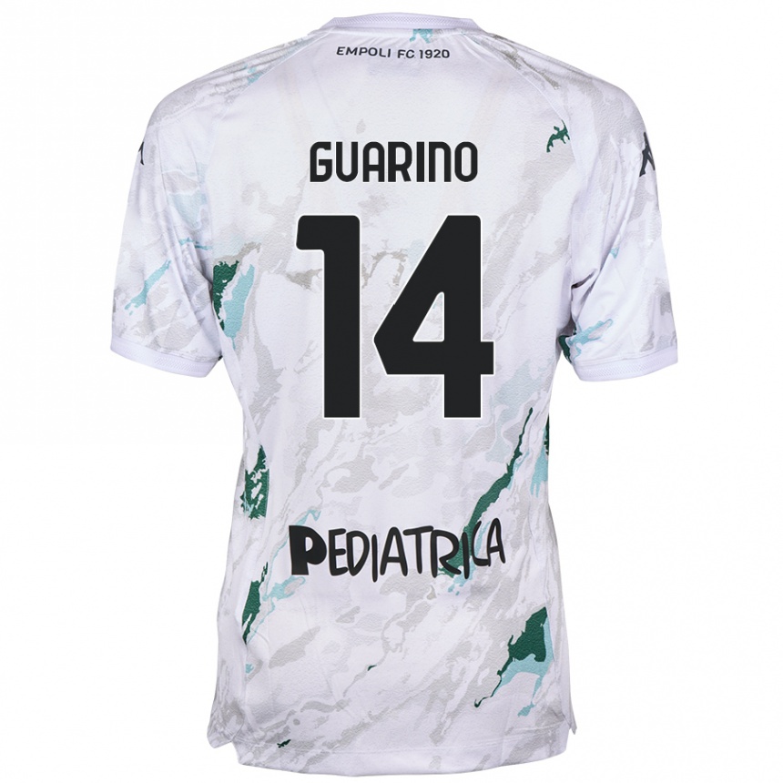 Kids Football Gabriele Guarino #14 Grey Away Jersey 2024/25 T-Shirt Australia