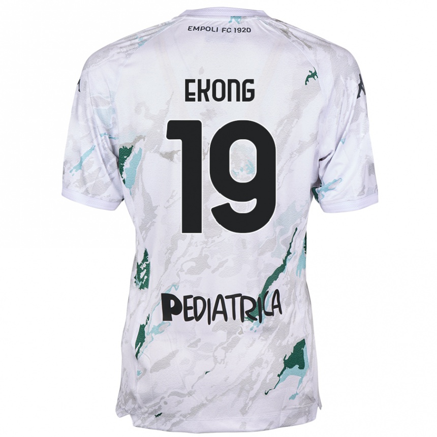 Kids Football Emmanuel Ekong #19 Grey Away Jersey 2024/25 T-Shirt Australia