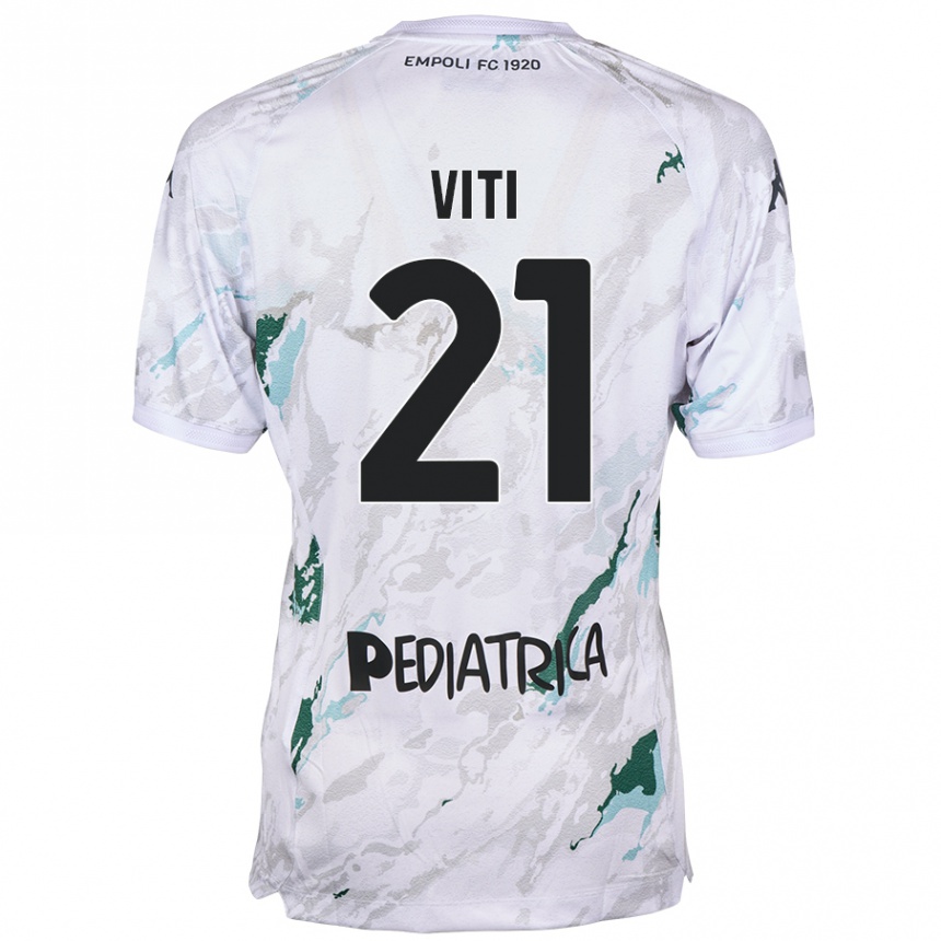 Kids Football Mattia Viti #21 Grey Away Jersey 2024/25 T-Shirt Australia