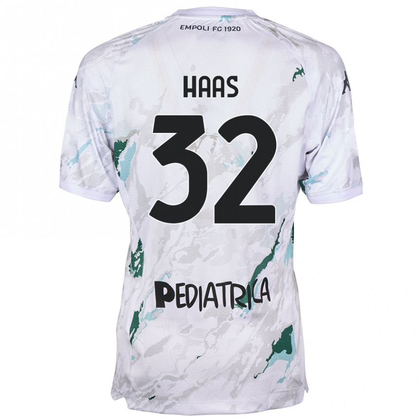 Kids Football Nicolas Haas #32 Grey Away Jersey 2024/25 T-Shirt Australia