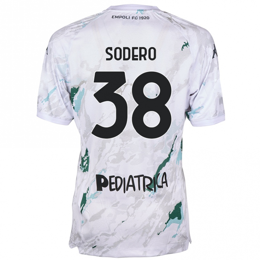 Kids Football Andrea Sodero #38 Grey Away Jersey 2024/25 T-Shirt Australia