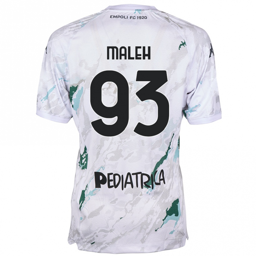 Kids Football Youssef Maleh #93 Grey Away Jersey 2024/25 T-Shirt Australia