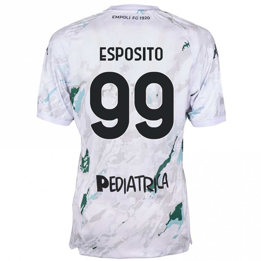 Kids Football Sebastiano Esposito #99 Grey Away Jersey 2024/25 T-Shirt Australia