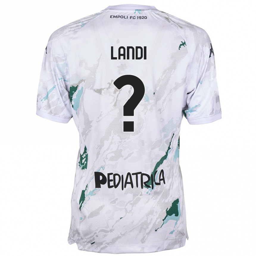 Kids Football Jacopo Landi #0 Grey Away Jersey 2024/25 T-Shirt Australia