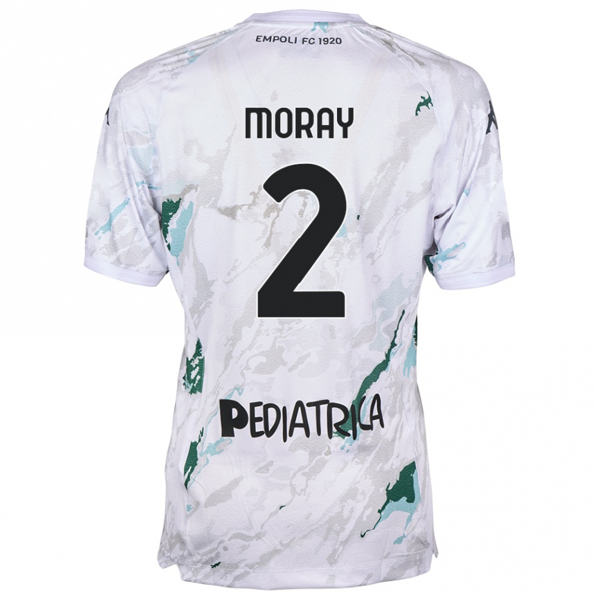 Kids Football Jeremy Moray #2 Grey Away Jersey 2024/25 T-Shirt Australia