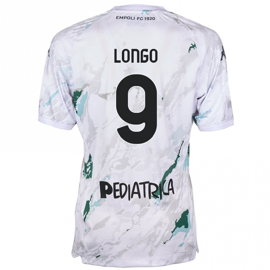 Kids Football Mattia Longo #9 Grey Away Jersey 2024/25 T-Shirt Australia