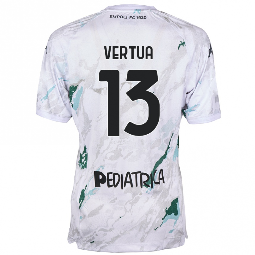 Kids Football Filippo Vertua #13 Grey Away Jersey 2024/25 T-Shirt Australia