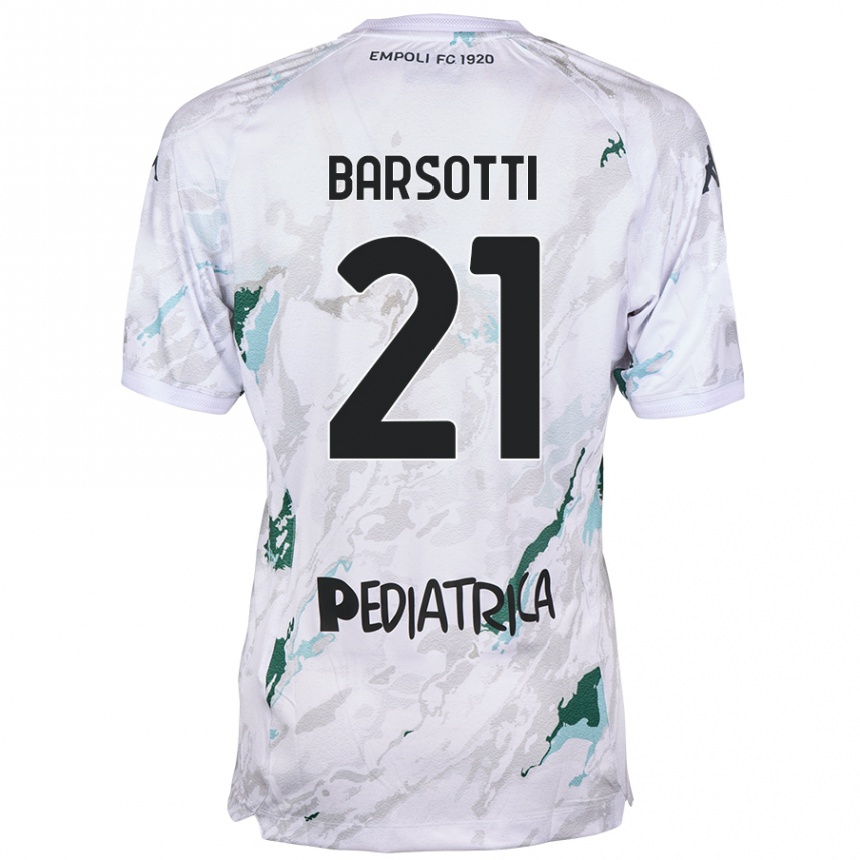 Kids Football Leonardo Barsotti #21 Grey Away Jersey 2024/25 T-Shirt Australia