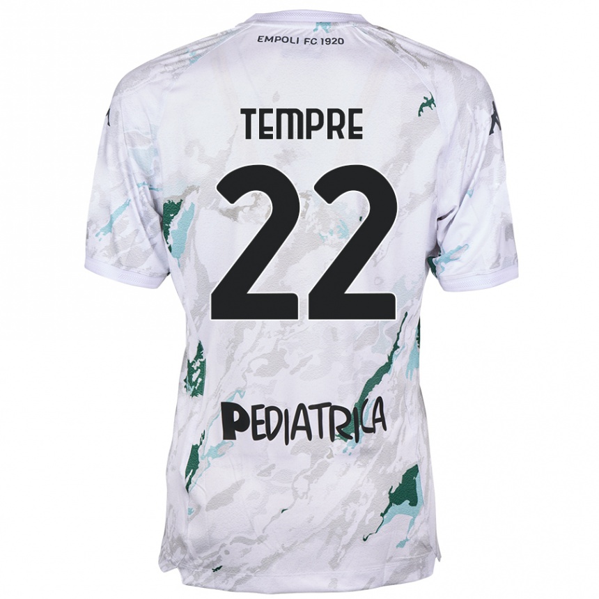 Kids Football Michele Tempre #22 Grey Away Jersey 2024/25 T-Shirt Australia