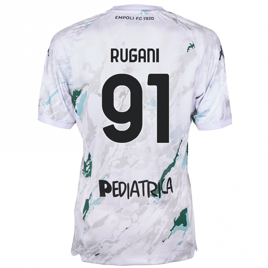 Kids Football Tommaso Rugani #91 Grey Away Jersey 2024/25 T-Shirt Australia