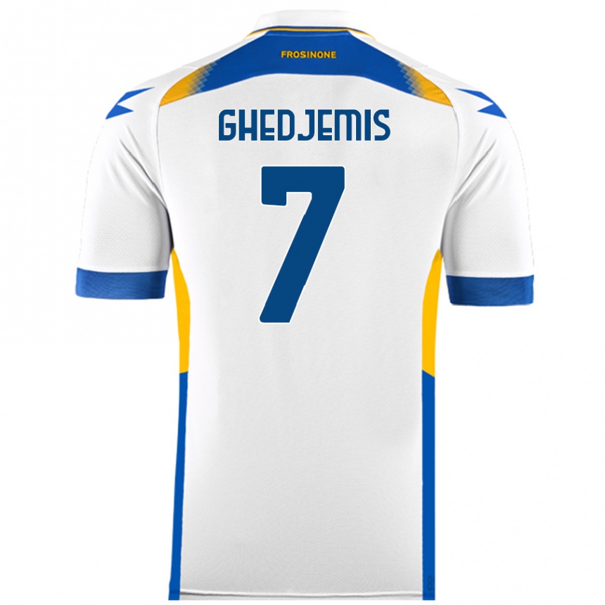 Kids Football Farès Ghedjemis #7 White Away Jersey 2024/25 T-Shirt Australia