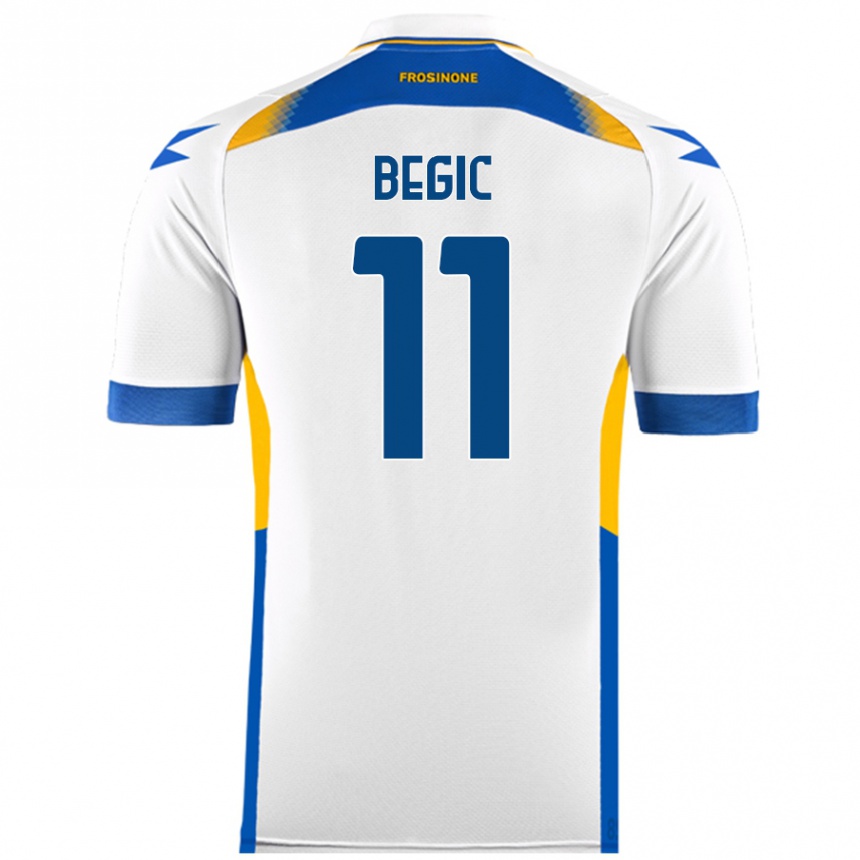 Kids Football Tjas Begic #11 White Away Jersey 2024/25 T-Shirt Australia