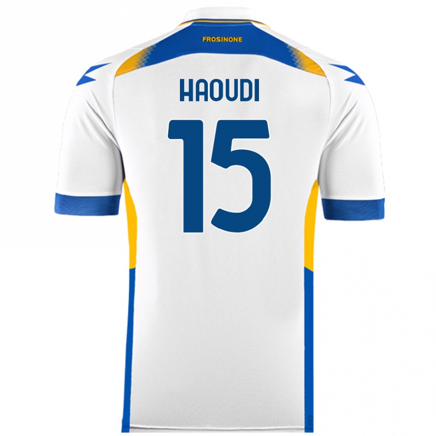 Kids Football Hamza Haoudi #15 White Away Jersey 2024/25 T-Shirt Australia