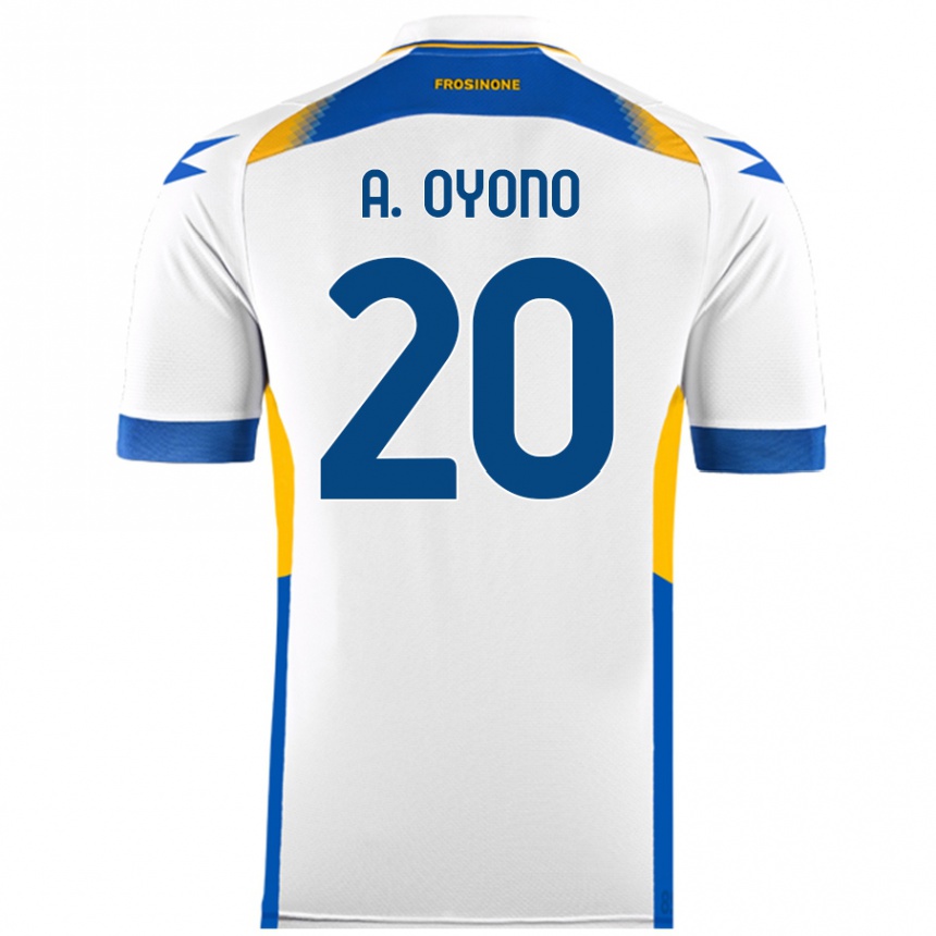 Kids Football Anthony Oyono #20 White Away Jersey 2024/25 T-Shirt Australia