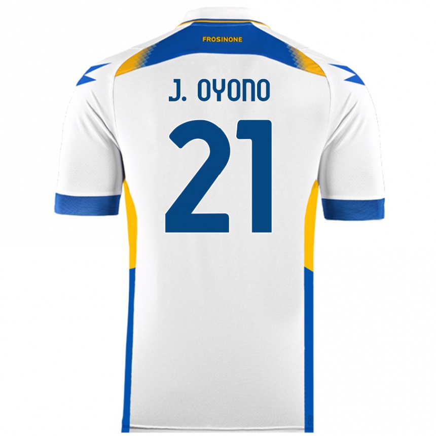 Kids Football Jérémy Oyono #21 White Away Jersey 2024/25 T-Shirt Australia