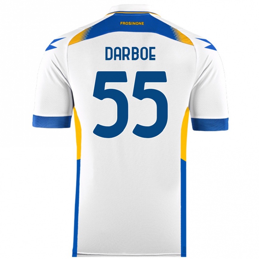 Kids Football Ebrima Darboe #55 White Away Jersey 2024/25 T-Shirt Australia