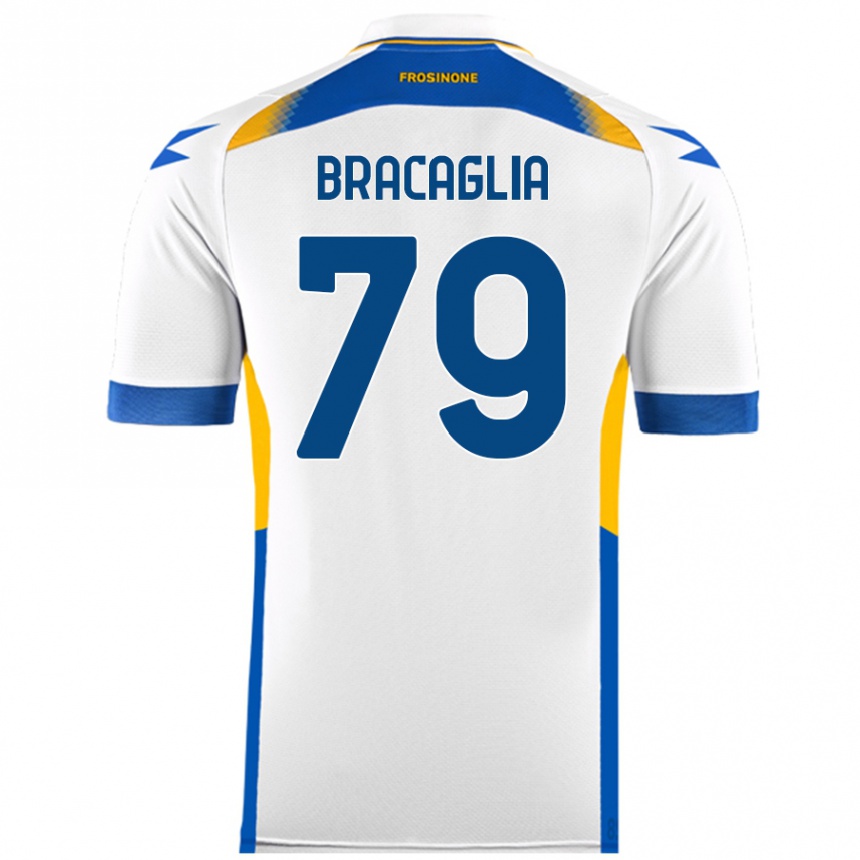 Kids Football Gabriele Bracaglia #79 White Away Jersey 2024/25 T-Shirt Australia