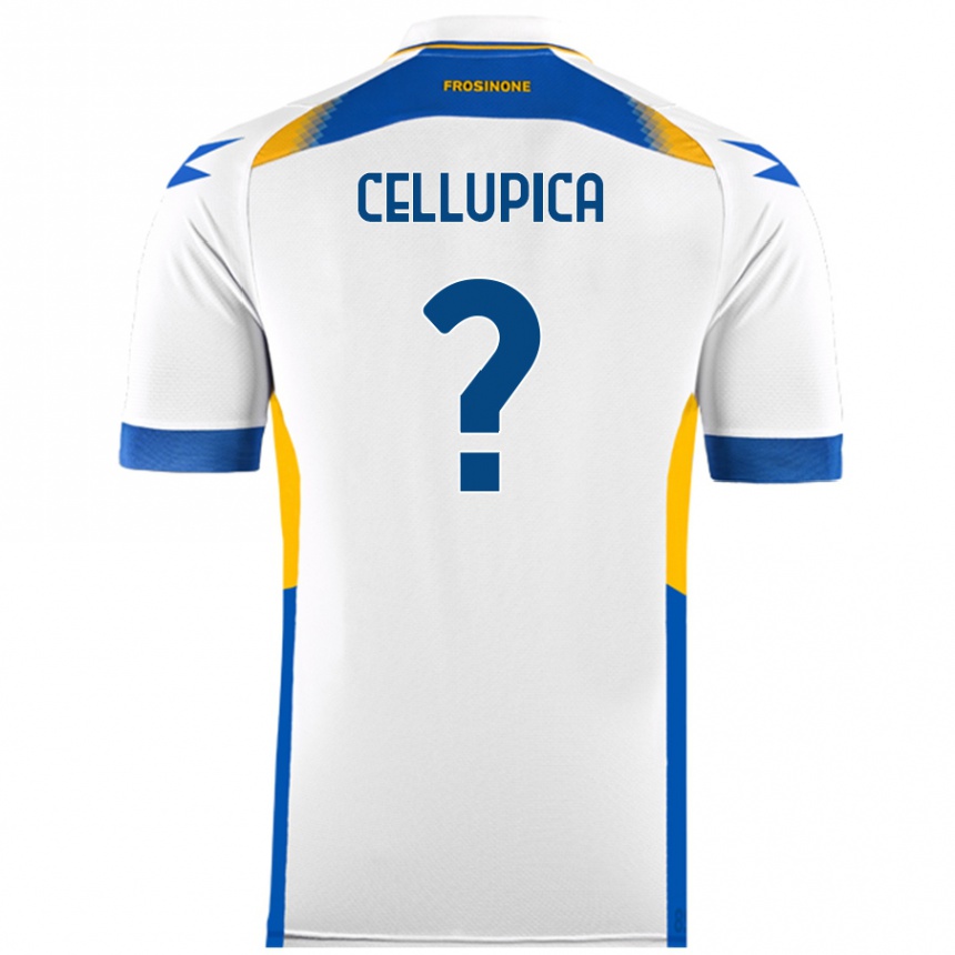 Kids Football Riccardo Cellupica #0 White Away Jersey 2024/25 T-Shirt Australia