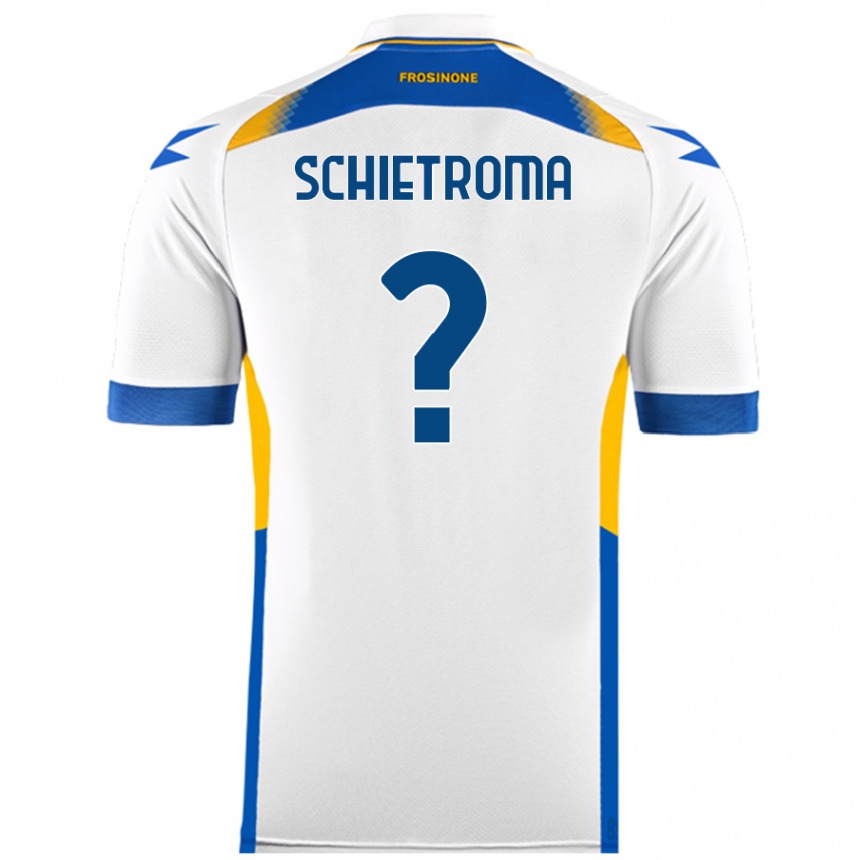 Kids Football Lorenzo Schietroma #0 White Away Jersey 2024/25 T-Shirt Australia