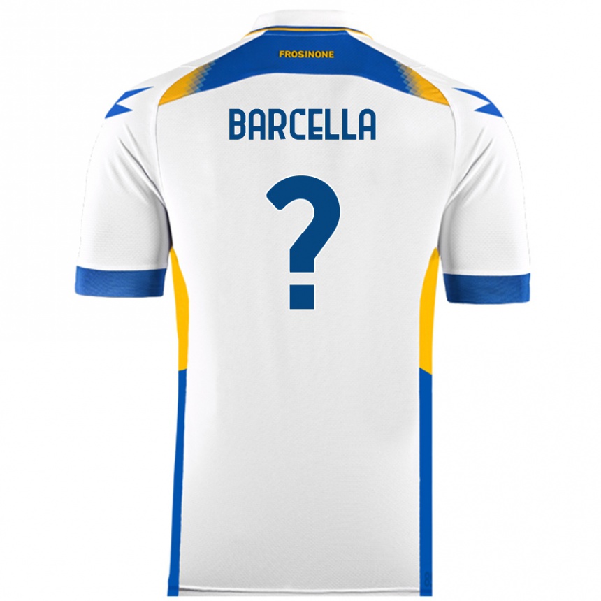 Kids Football Kevin Barcella #0 White Away Jersey 2024/25 T-Shirt Australia