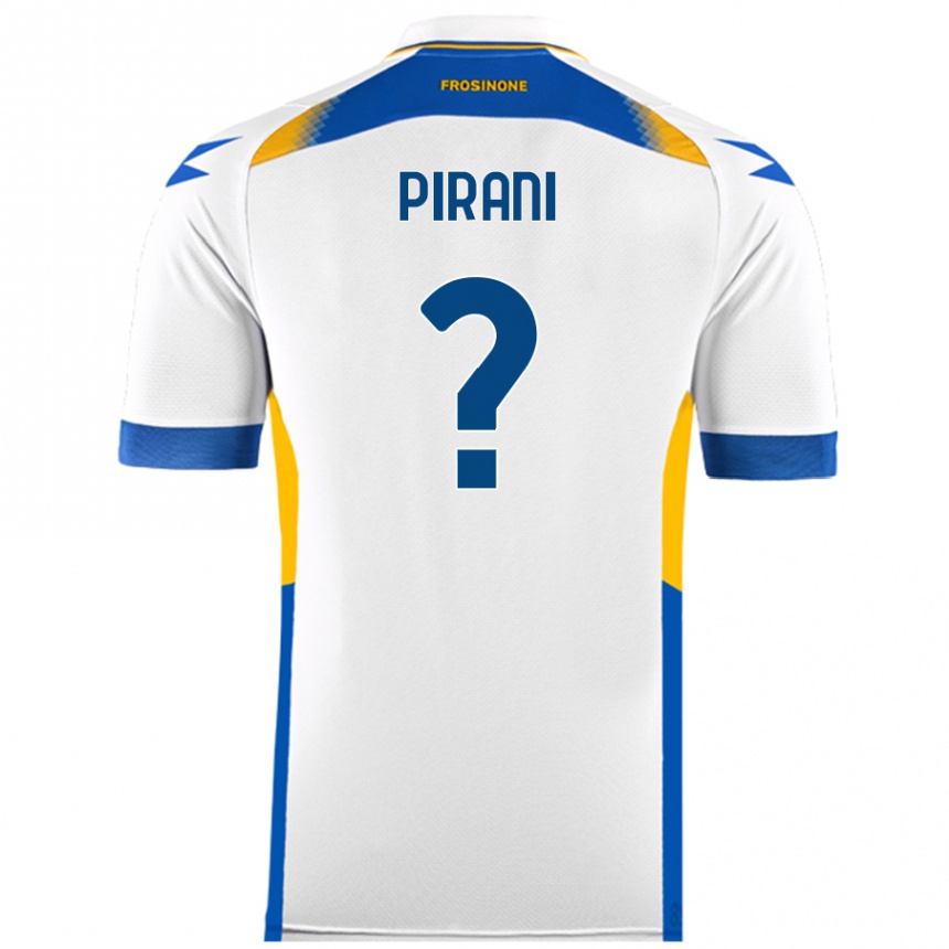 Kids Football Simone Pirani #0 White Away Jersey 2024/25 T-Shirt Australia