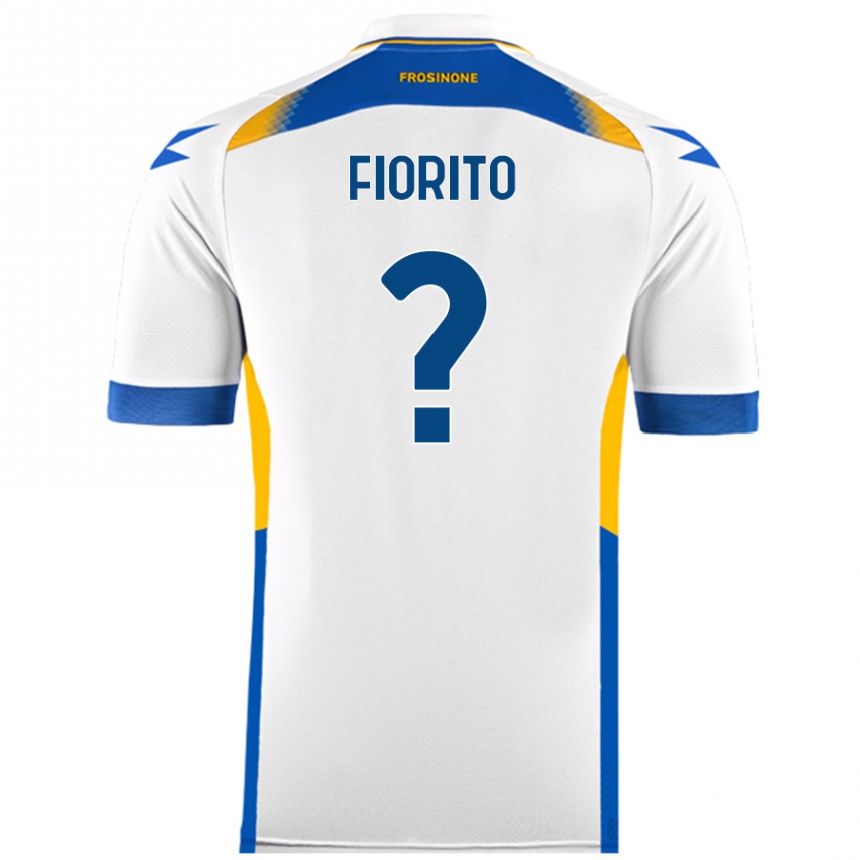 Kids Football Loris Fiorito #0 White Away Jersey 2024/25 T-Shirt Australia