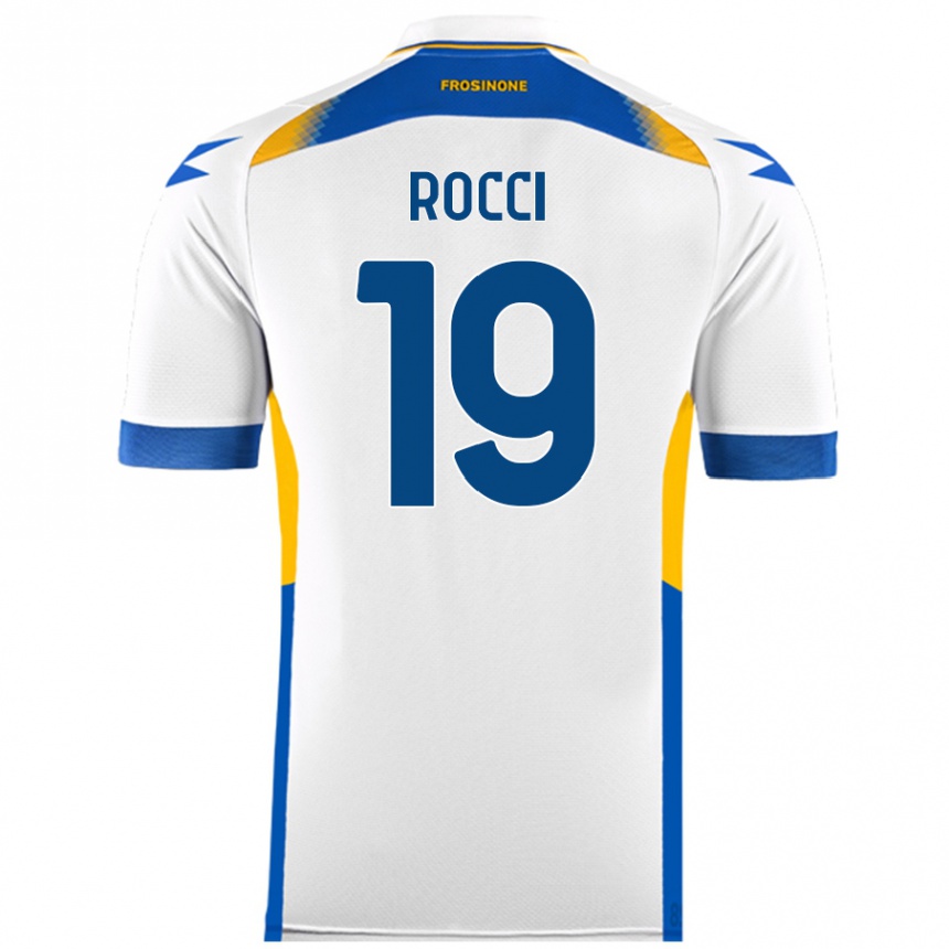 Kids Football Valerio Rocci #19 White Away Jersey 2024/25 T-Shirt Australia