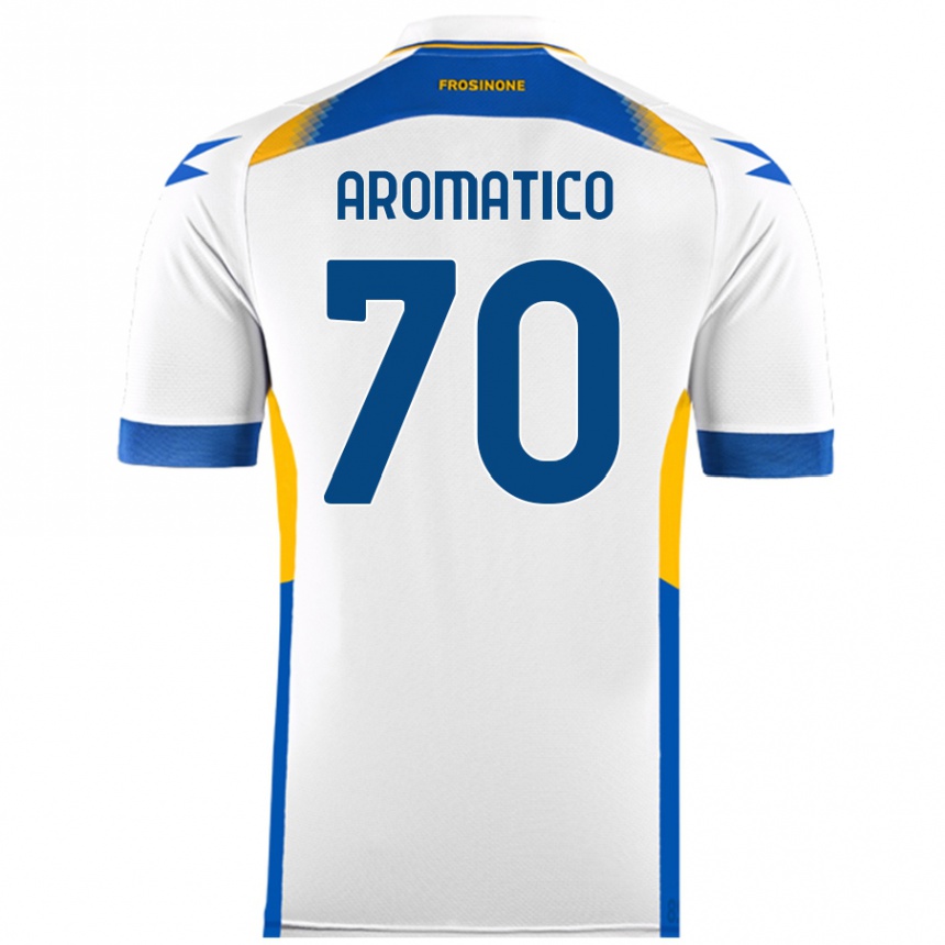 Kids Football Raul Aromatico #70 White Away Jersey 2024/25 T-Shirt Australia