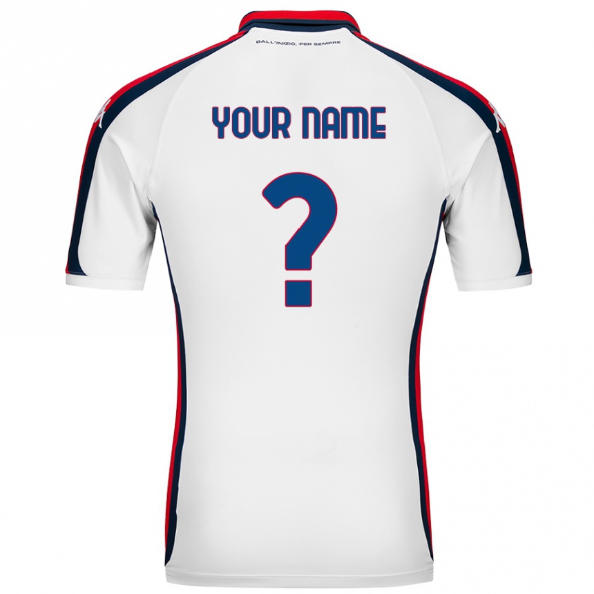 Kids Football Your Name #0 White Away Jersey 2024/25 T-Shirt Australia