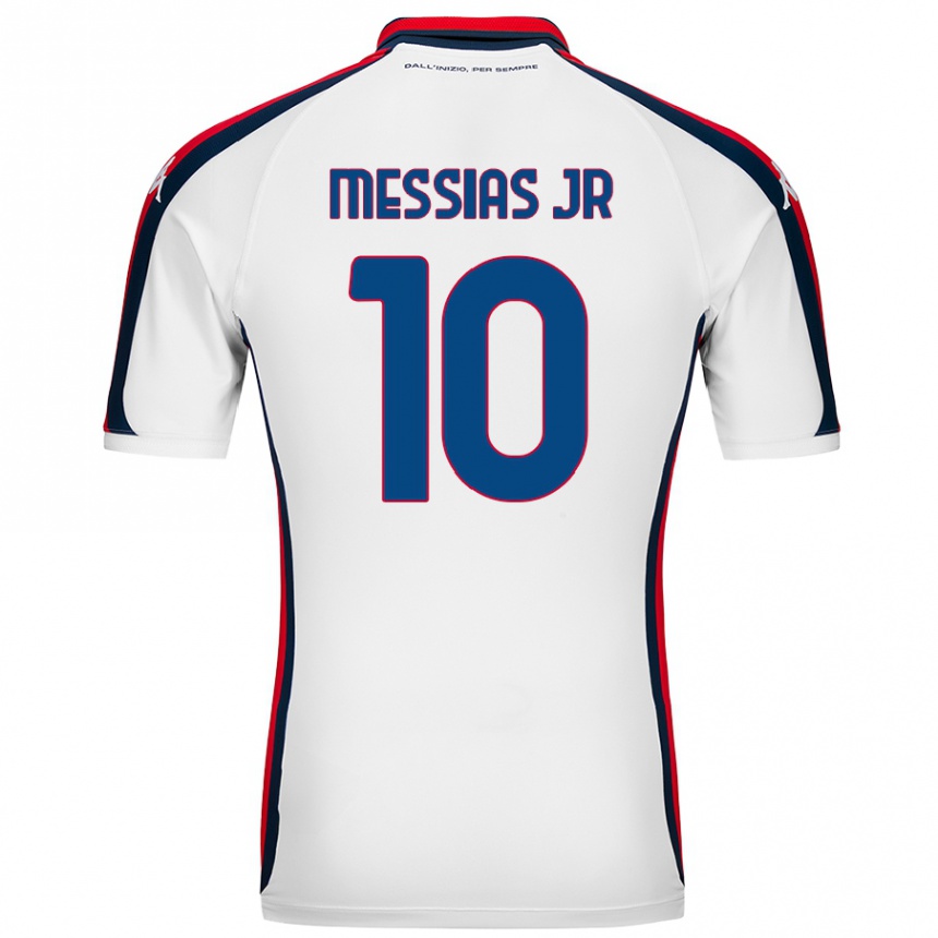 Kids Football Junior Messias #10 White Away Jersey 2024/25 T-Shirt Australia