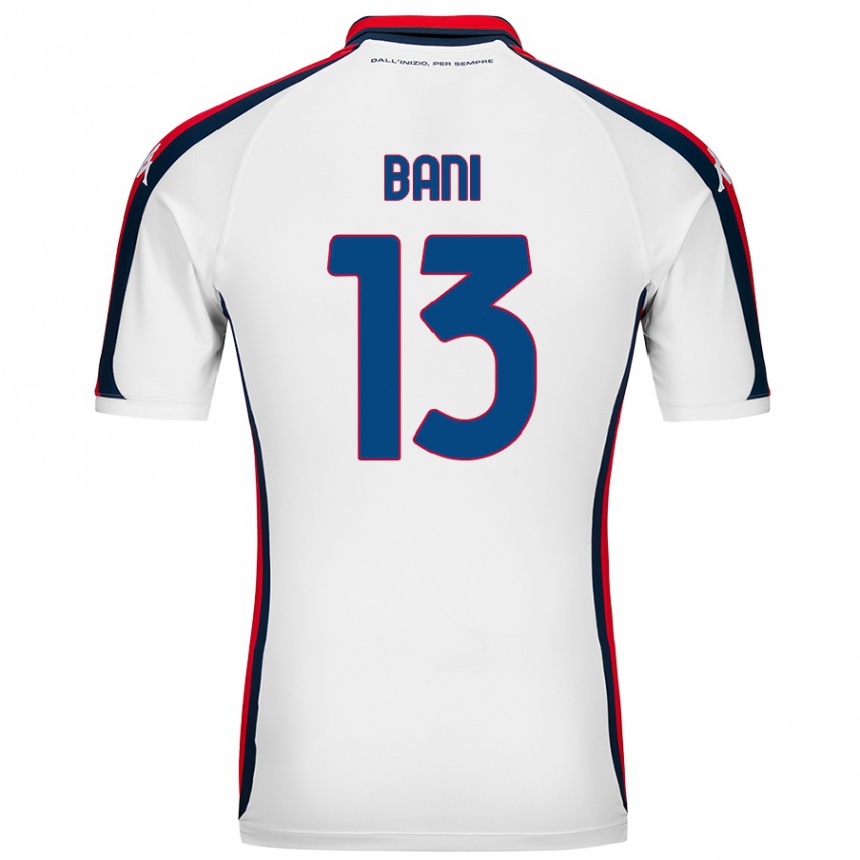 Kids Football Mattia Bani #13 White Away Jersey 2024/25 T-Shirt Australia