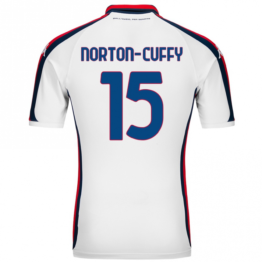 Kids Football Brooke Norton-Cuffy #15 White Away Jersey 2024/25 T-Shirt Australia