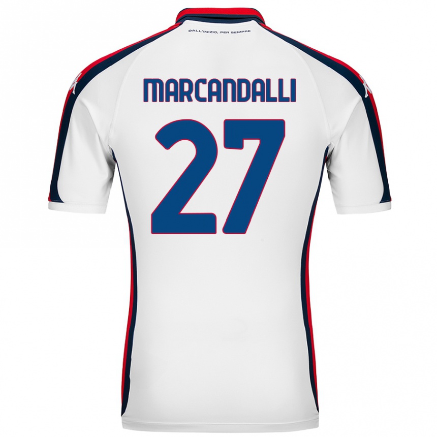 Kids Football Alessandro Marcandalli #27 White Away Jersey 2024/25 T-Shirt Australia