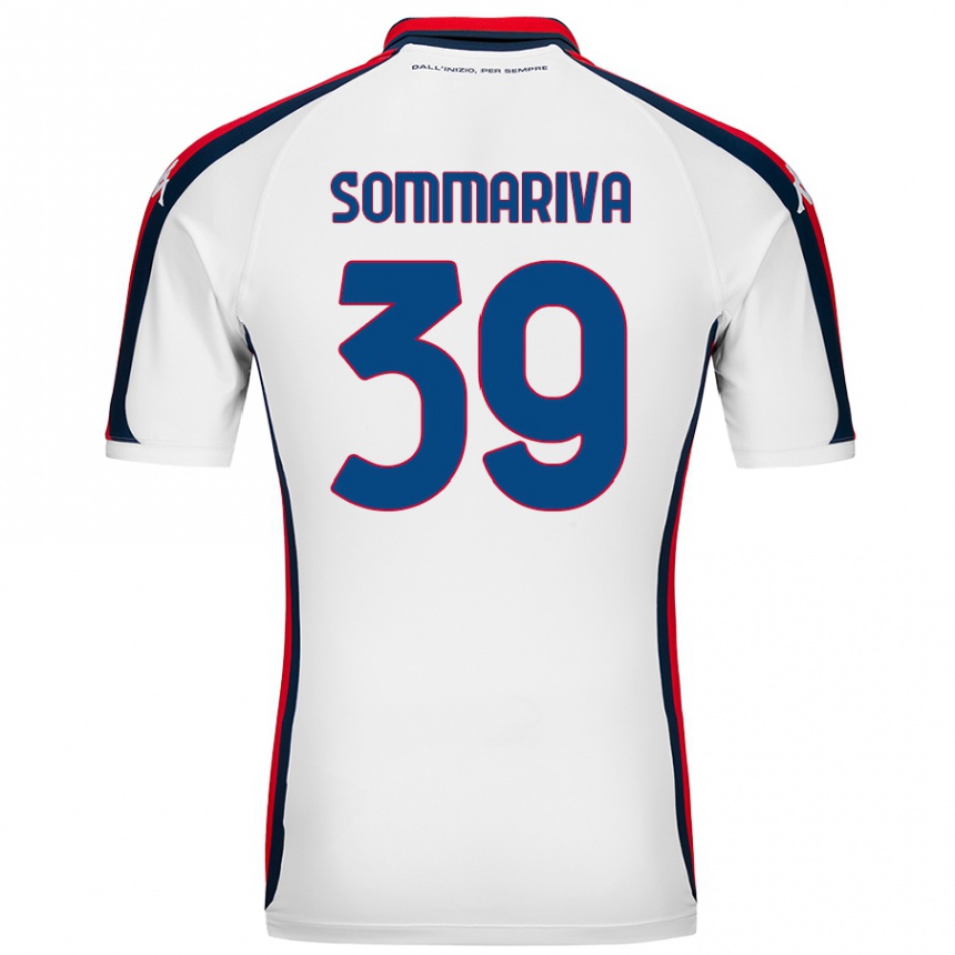 Kids Football Daniele Sommariva #39 White Away Jersey 2024/25 T-Shirt Australia