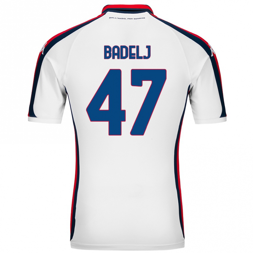 Kids Football Milan Badelj #47 White Away Jersey 2024/25 T-Shirt Australia