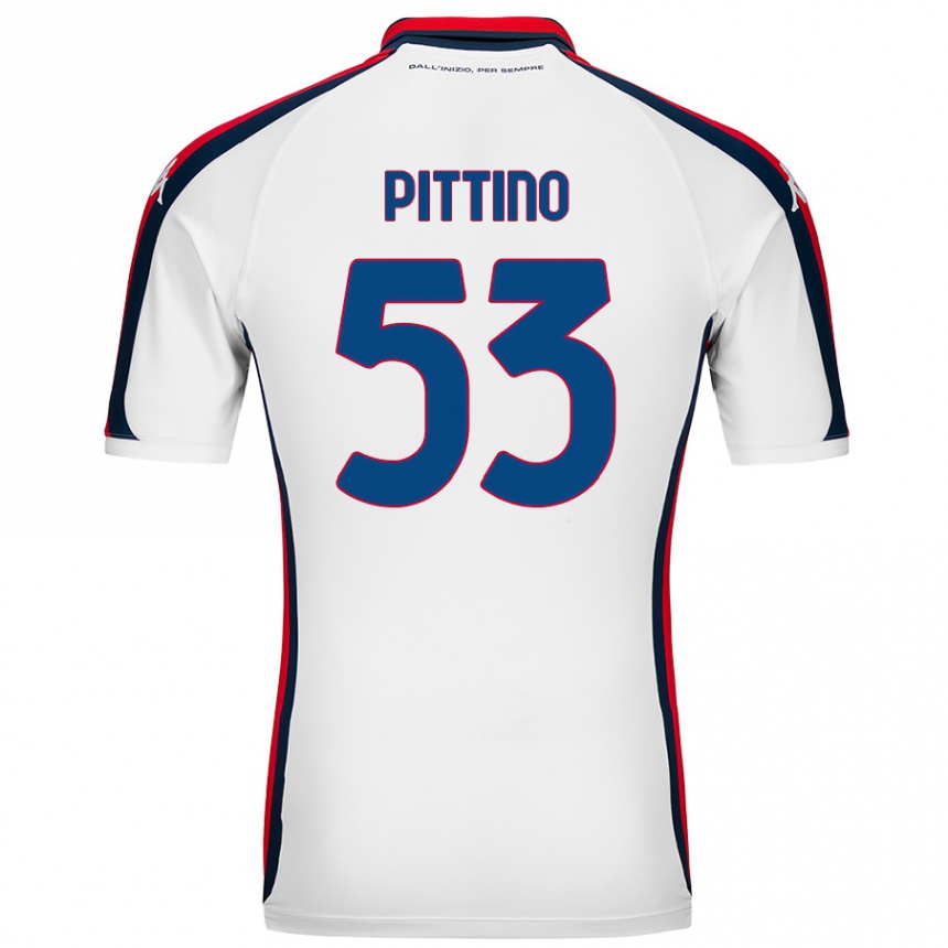 Kids Football Tommaso Pittino #53 White Away Jersey 2024/25 T-Shirt Australia