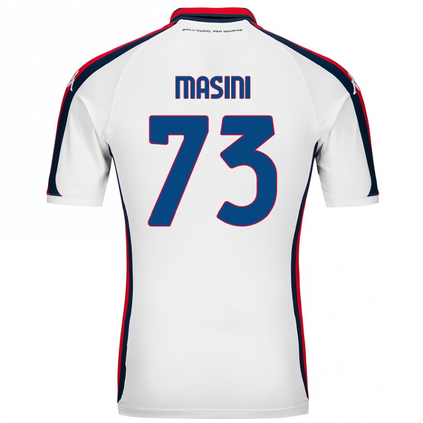 Kids Football Patrizio Masini #73 White Away Jersey 2024/25 T-Shirt Australia