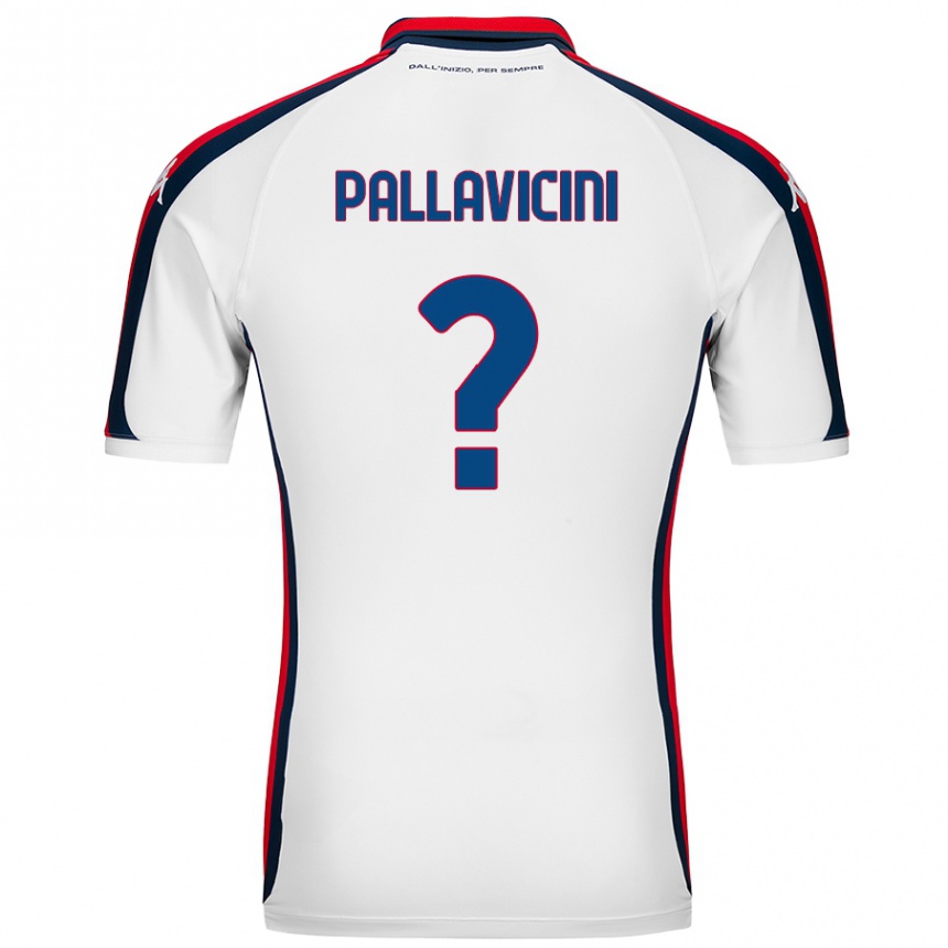 Kids Football Matteo Pallavicini #0 White Away Jersey 2024/25 T-Shirt Australia