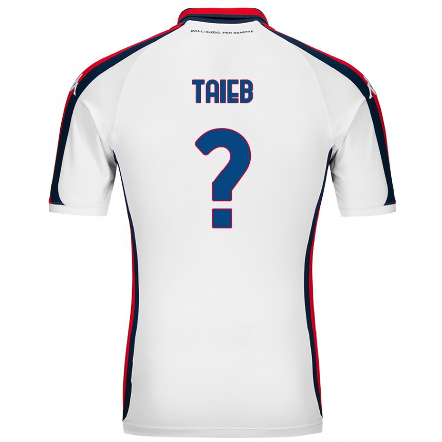 Kids Football Chad Taieb #0 White Away Jersey 2024/25 T-Shirt Australia