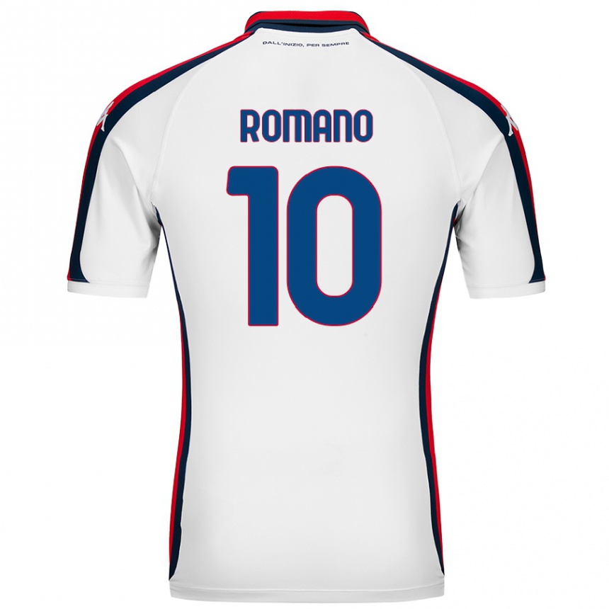 Kids Football Marco Romano #10 White Away Jersey 2024/25 T-Shirt Australia