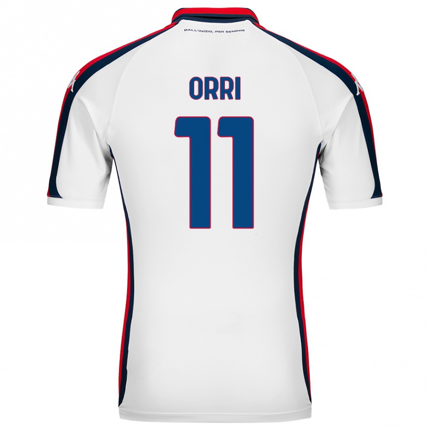 Kids Football Ágúst Orri Thorsteinsson #11 White Away Jersey 2024/25 T-Shirt Australia