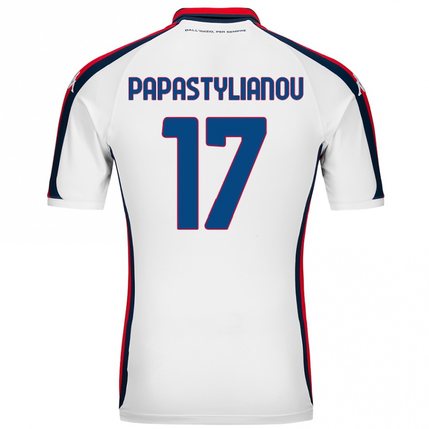 Kids Football Lysandros Andreas Papastylianou #17 White Away Jersey 2024/25 T-Shirt Australia