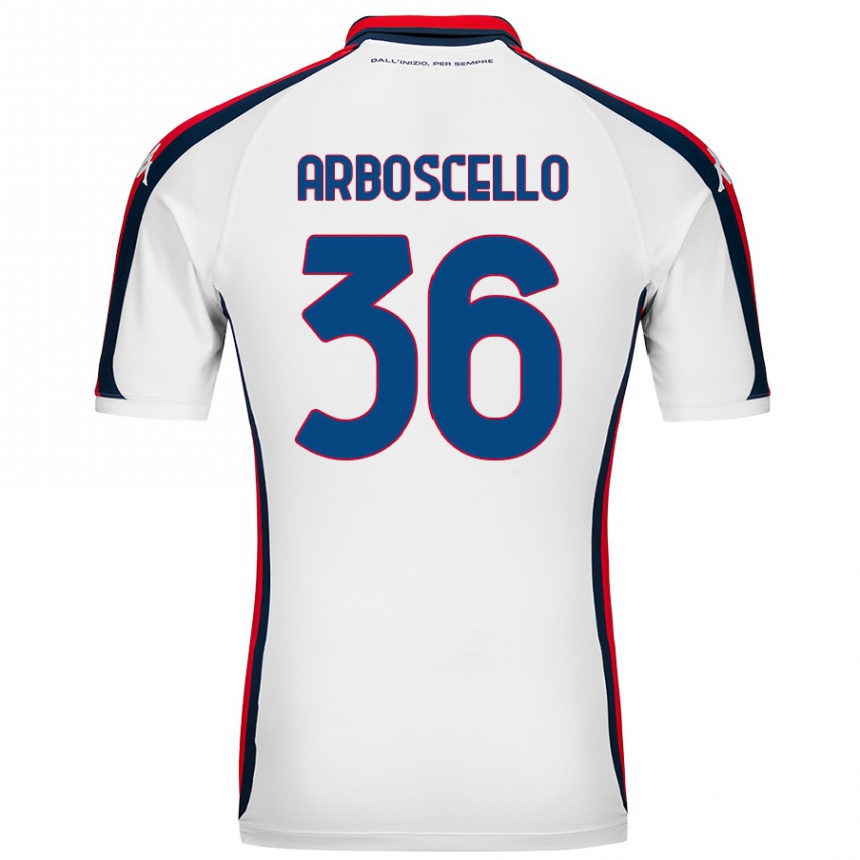 Kids Football Riccardo Arboscello #36 White Away Jersey 2024/25 T-Shirt Australia