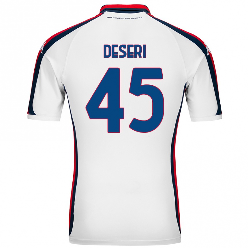 Kids Football Gracien Deseri #45 White Away Jersey 2024/25 T-Shirt Australia