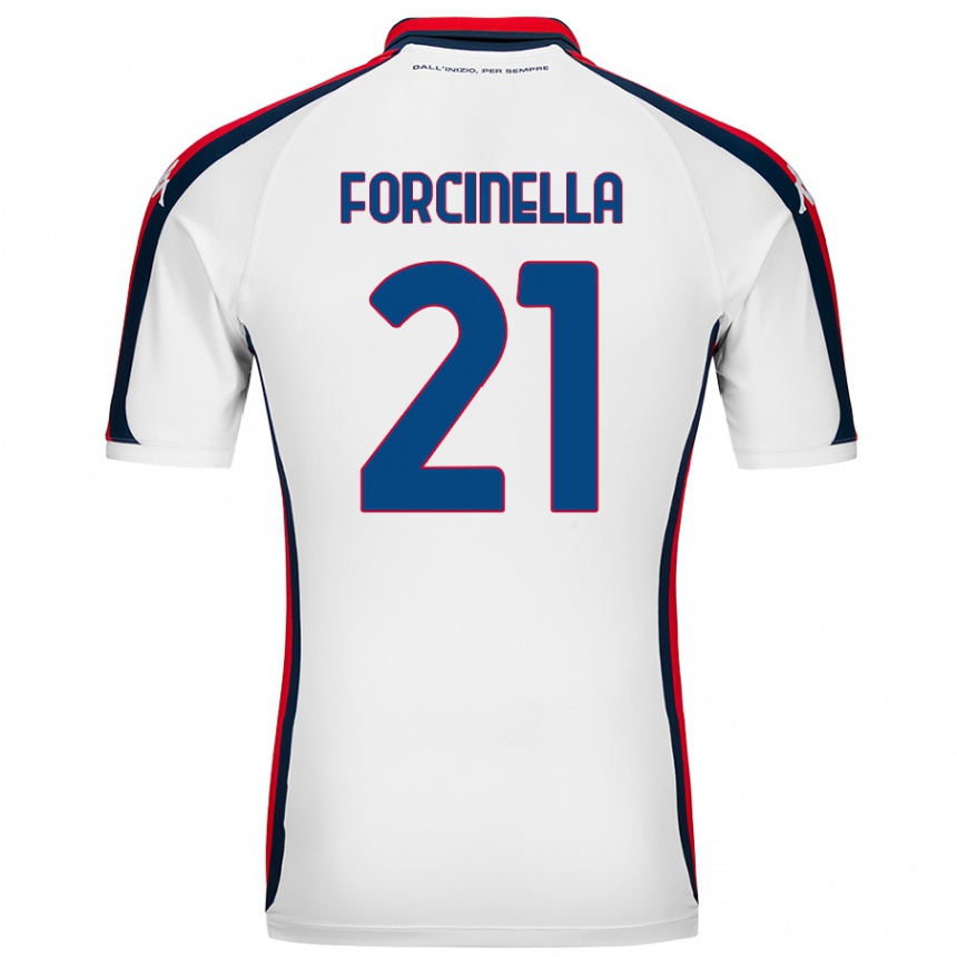 Kids Football Camilla Forcinella #21 White Away Jersey 2024/25 T-Shirt Australia