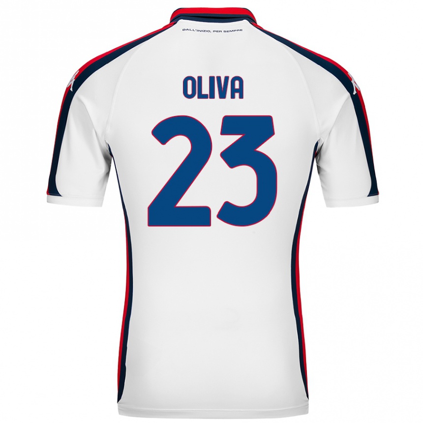 Kids Football Eleonora Oliva #23 White Away Jersey 2024/25 T-Shirt Australia