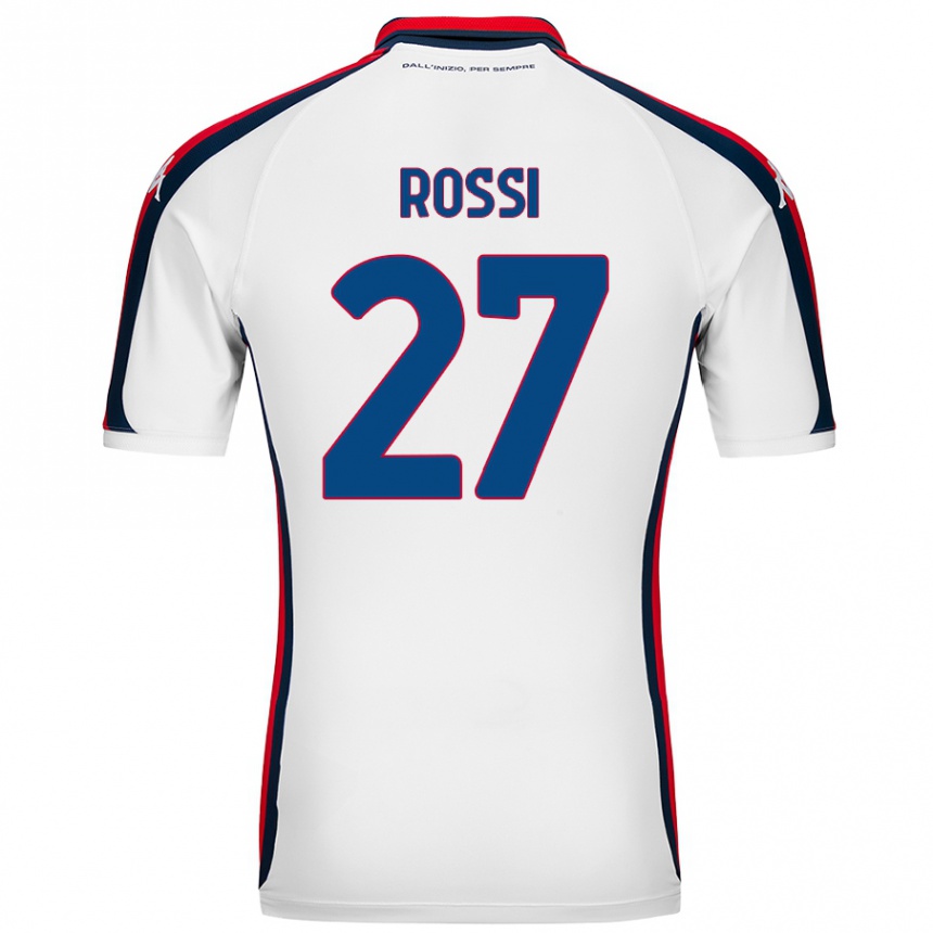 Kids Football Lucrezia Rossi #27 White Away Jersey 2024/25 T-Shirt Australia