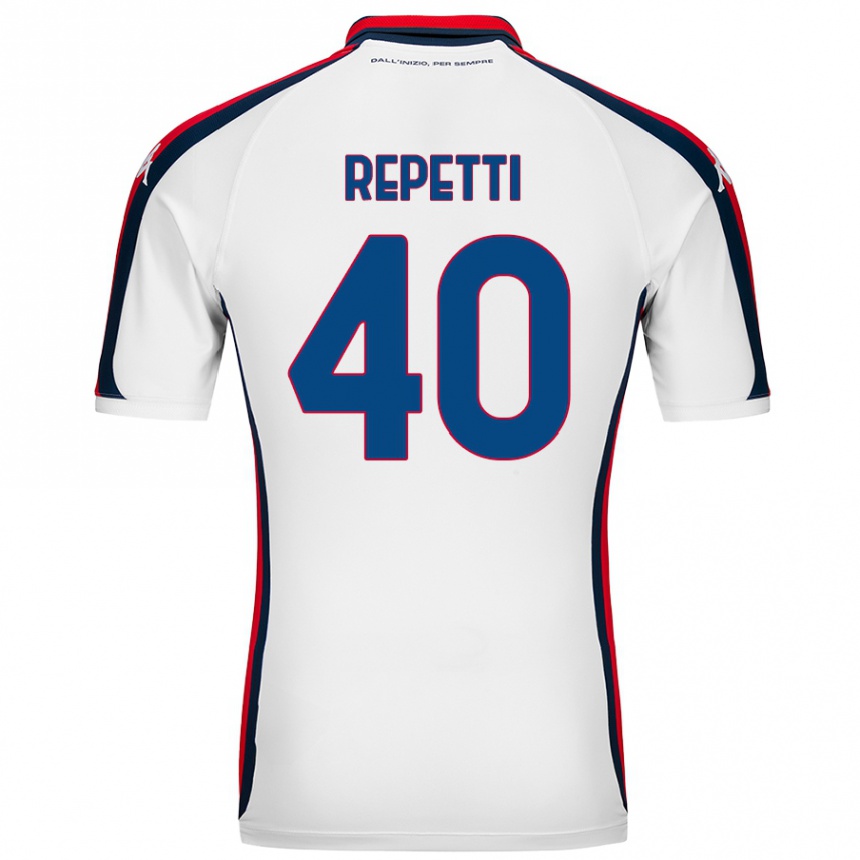 Kids Football Chiara Repetti #40 White Away Jersey 2024/25 T-Shirt Australia