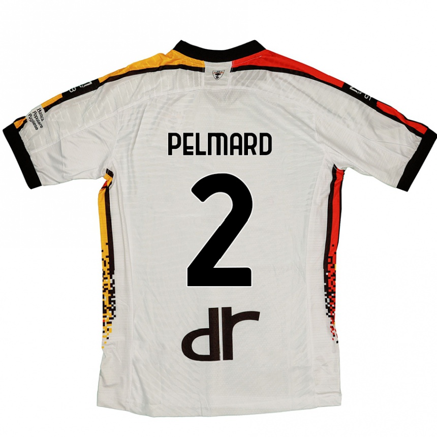 Kids Football Andy Pelmard #2 White Black Away Jersey 2024/25 T-Shirt Australia